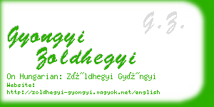 gyongyi zoldhegyi business card